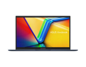 ASUS Vivobook 15 X1504MA-BQ119W shown from the front with the screen open and visible clearly.