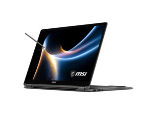 MSI Prestige 14 Flip AI+ D3MTG-227SG 2-in-1 Laptop Intel Core Ultra 9 386H 32GB 1TB OLED Touch Rear View
