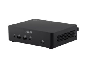 ASUS NUC 16 C5-320 Mini PC front-right angle view showing black compact design