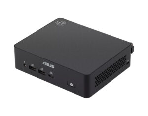 ASUS NUC 16 C5-320 Mini PC front top-right angle view showing slim desktop body