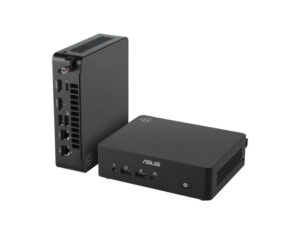 ASUS NUC 16 C5-320 Mini PC horizontal and vertical product view showing flexible placement