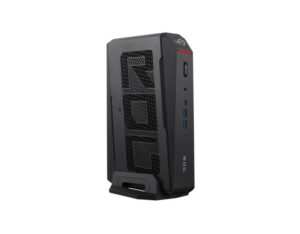 ASUS ROG NUC 16 Gaming Mini PC rear-left side view showing vented chassis design