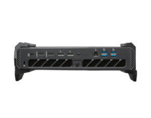 ASUS ROG NUC 16 Gaming Mini PC rear ports horizontal view showing multiple display outputs
