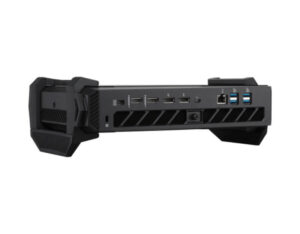ASUS ROG NUC 16 Gaming Mini PC straight rear ports view showing full rear I/O panel