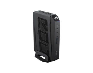 ASUS ROG NUC 16 Gaming Mini PC rear-right side view showing vented cooling panel