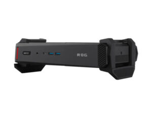 ASUS ROG NUC 16 Gaming Mini PC side horizontal view showing slim compact profile