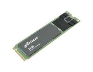 Micron 7450 PRO 960GB PCIe Gen4 NVMe M.2 2280 Enterprise SSD TCG Opal (Single Pack) Side View